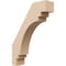 Ekena Millwork 3-inch W x 12-inch D x 16-inch H Pescadero Rough Cedar Woodgrain TimberThane Knee Brace, Primed BRCUR03X12X16PECRCPR - alternate 1